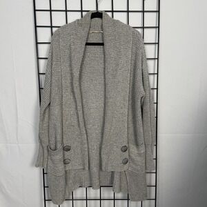 Soft Surroundings Townsend Cardigan Sweater Womens‎ XS Gray Cabin Cottagecore